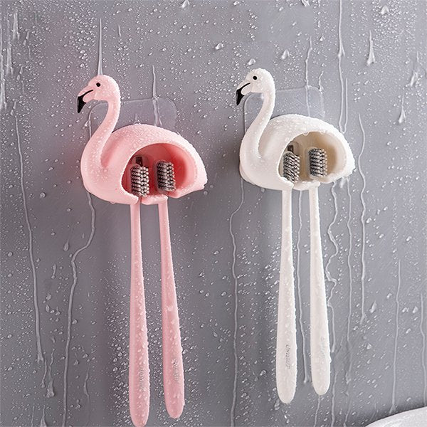 壁貼式卡通牙刷架