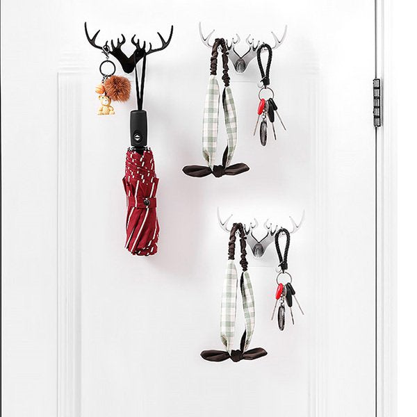 鹿角造型壁貼式掛鉤