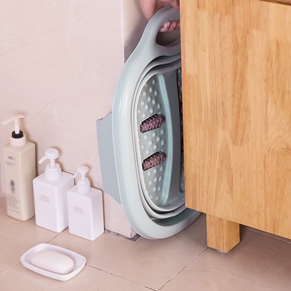 便攜摺疊式按摩泡腳盆