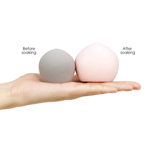 PU美妝蛋-水滴造型-透明塑料盒