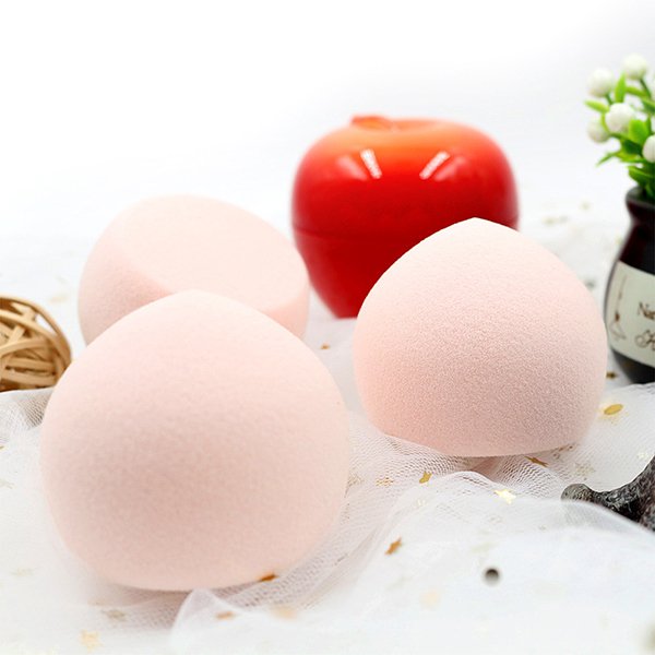 PU美妝蛋-水滴造型-透明塑料盒