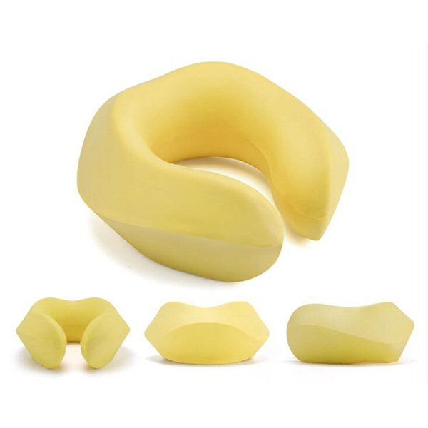 可摺疊繫帶式記憶頸枕