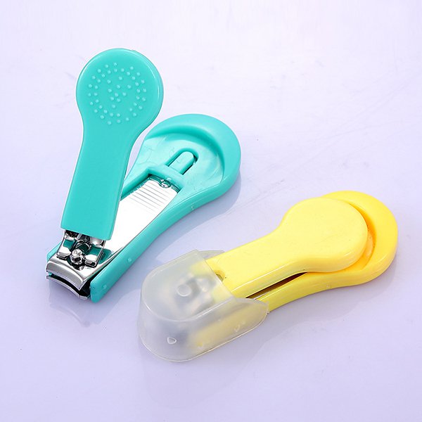 指甲剪-黃色塑料手柄