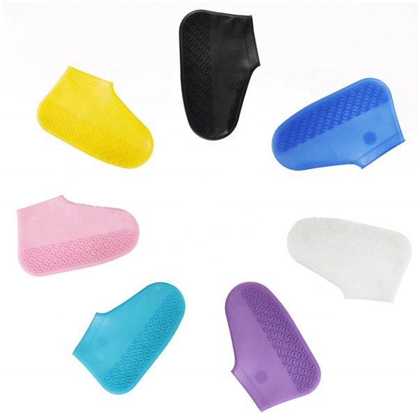 彩色防水防滑矽膠鞋套