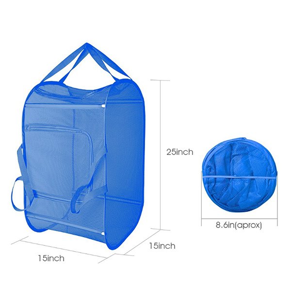 大尺寸網狀可摺疊彈出式洗衣籃