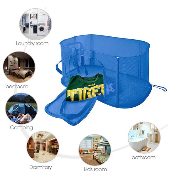 大尺寸網狀可摺疊彈出式洗衣籃
