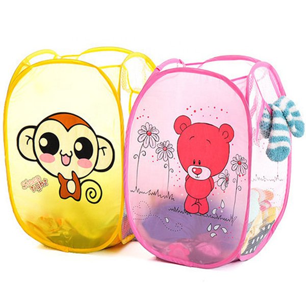 摺疊彈出式洗衣籃