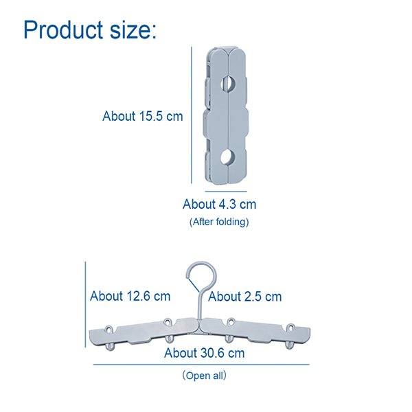 旅行可折疊便攜式曬衣架-塑料