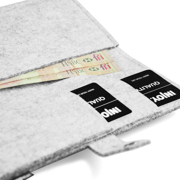 時尚簡約毛氈布護照套