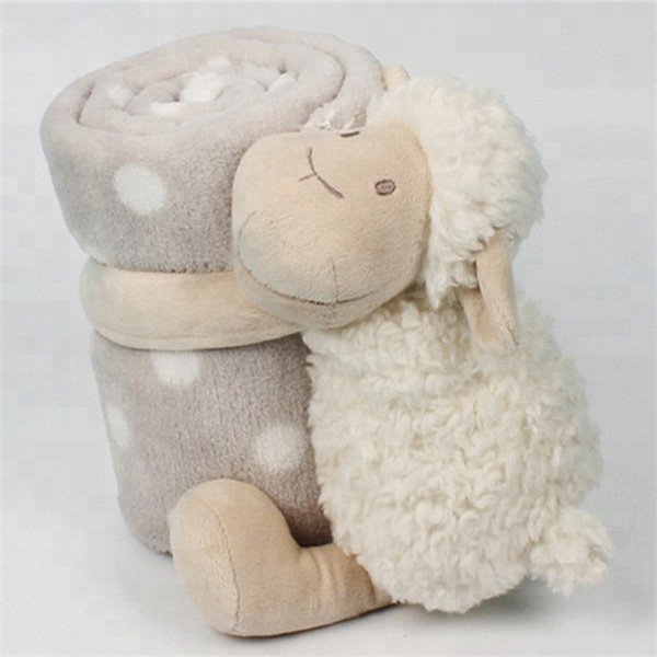 兒童動物造型天鵝絨空調毯