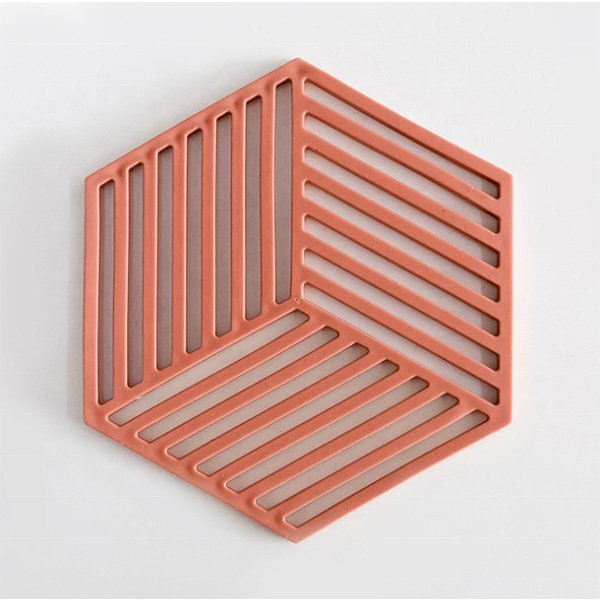 簡約環保六角形PVC餐墊