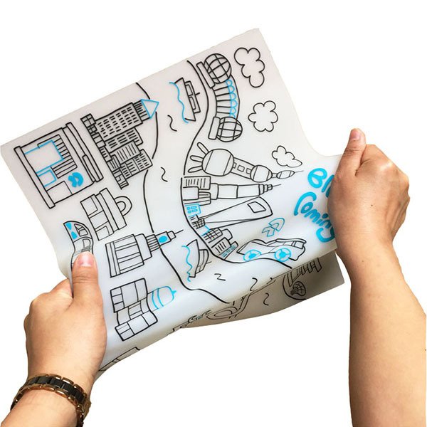 兒童矽膠環保著色餐墊