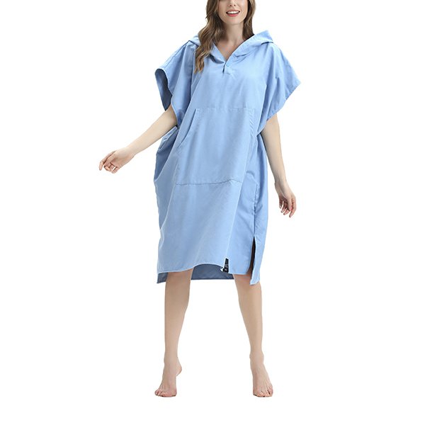 素面款斗篷沙灘毛巾衣