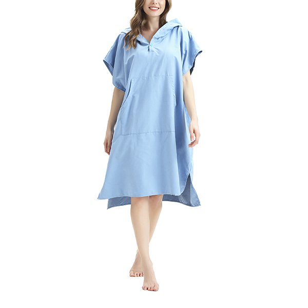 素面款斗篷沙灘毛巾衣