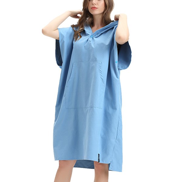 素面款斗篷沙灘毛巾衣