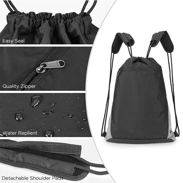 附肩墊420D聚酯纖維束口袋