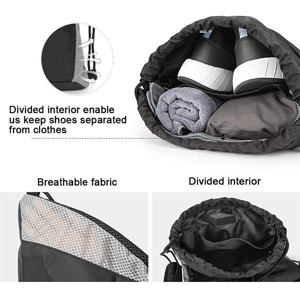 附肩墊420D聚酯纖維束口袋