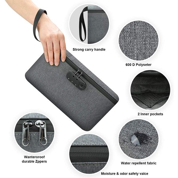 防臭密碼鎖掛繩牛津手拿包