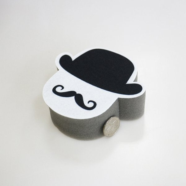 海綿菜瓜布-鬍子先生造型