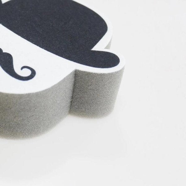 海綿菜瓜布-鬍子先生造型