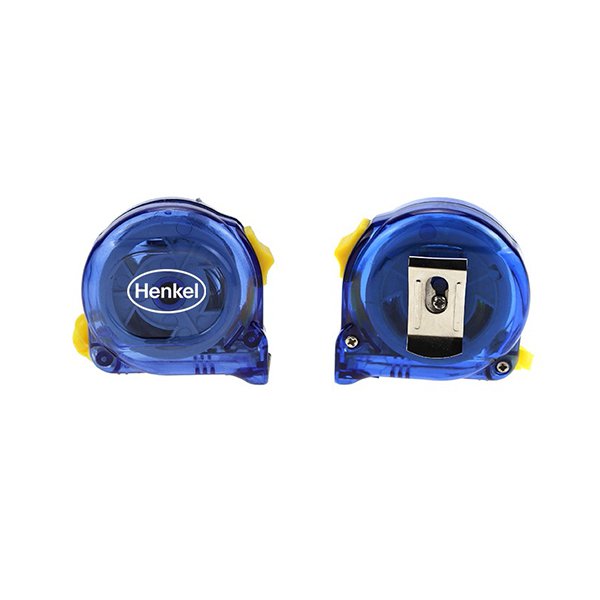 透明藍色塑料3米鋼捲尺-附掛繩