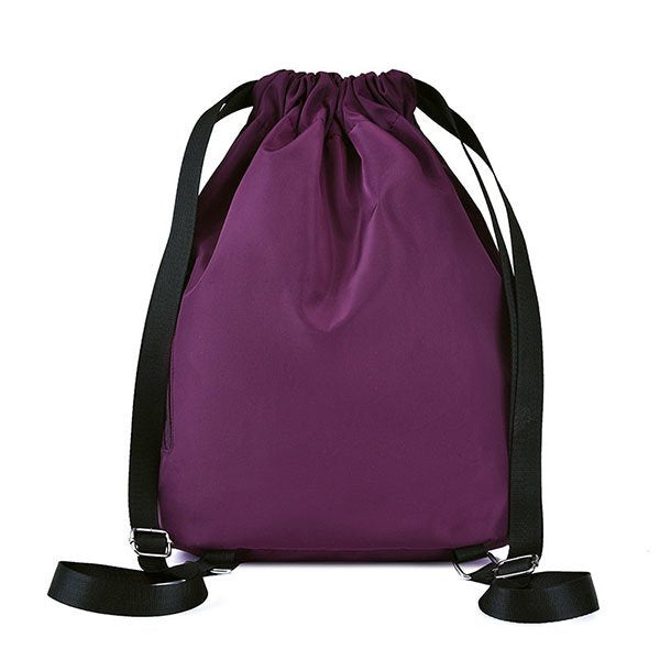 休閒粗肩帶防水牛津束口袋