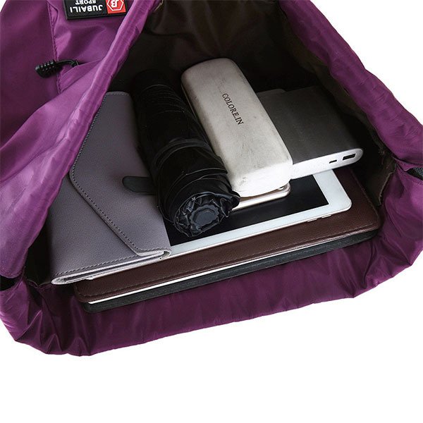 休閒粗肩帶防水牛津束口袋