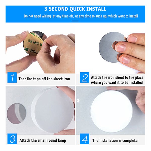 圓形觸控式床頭燈