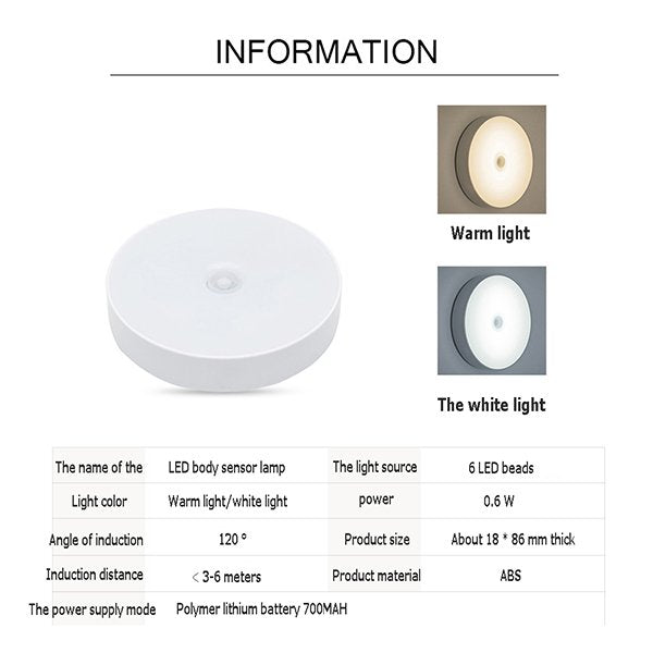 圓形觸控式床頭燈