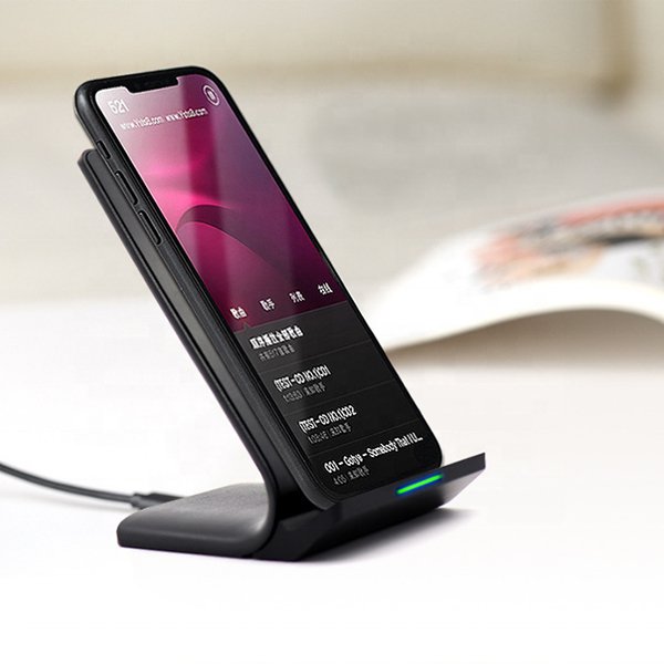 立式手機無線充電器-塑料材質