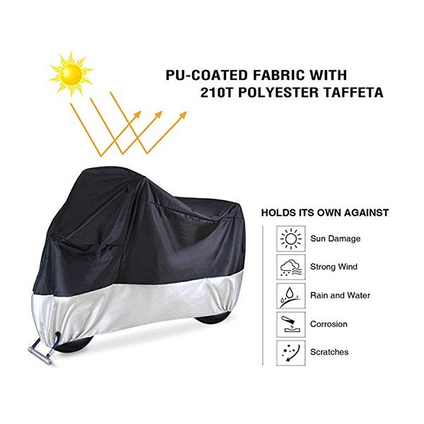 雙色全罩式機車防塵罩-滌綸布