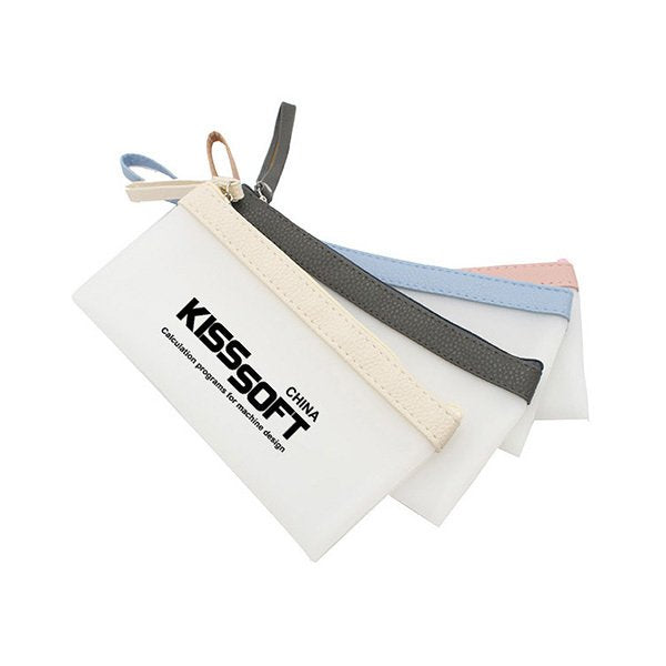 拼色拉鍊鉛筆盒-果膠筆袋