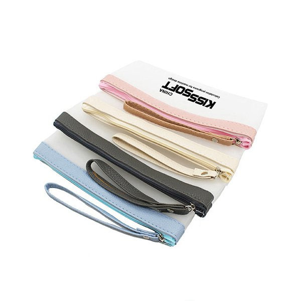 拼色拉鍊鉛筆盒-果膠筆袋