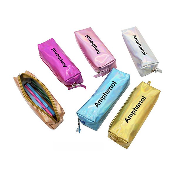 反光炫彩拉鍊鉛筆盒-雷射PU筆袋