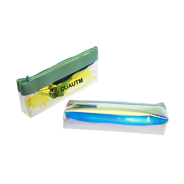 三角炫彩拉鍊鉛筆盒