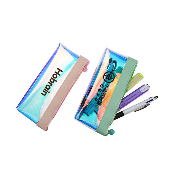 三角炫彩拉鍊鉛筆盒