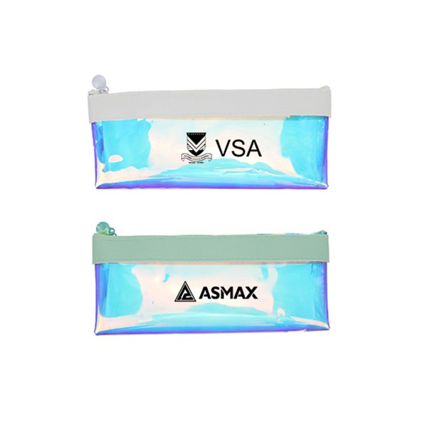 三角炫彩拉鍊鉛筆盒