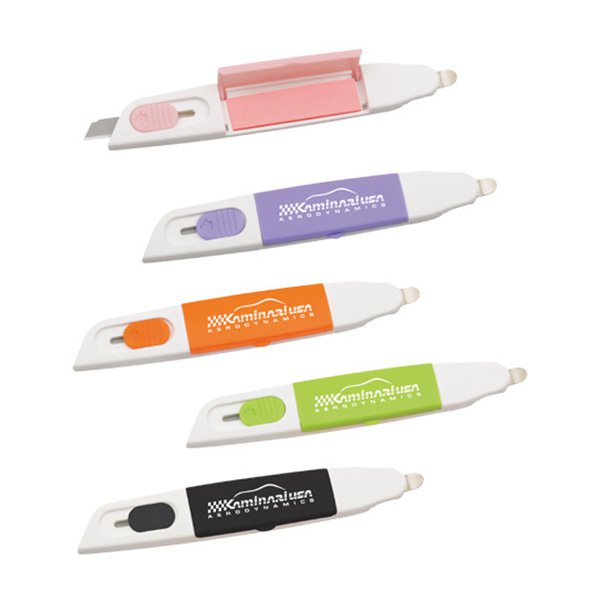 3合1多功能開信刀+除針器+便利貼