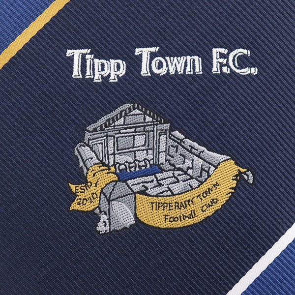 斜條紋丈青色寬版領帶-滌綸材質