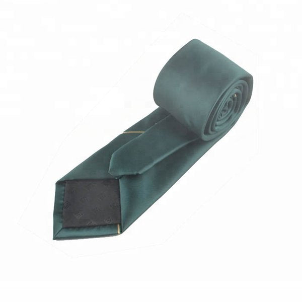 素面墨綠色寬版領帶