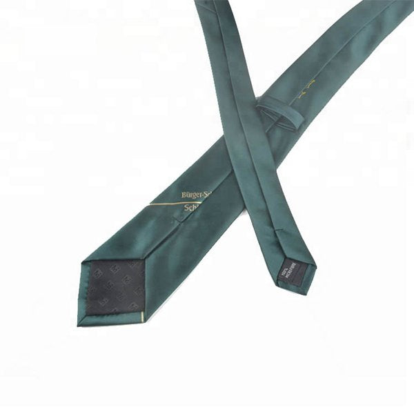 素面墨綠色寬版領帶