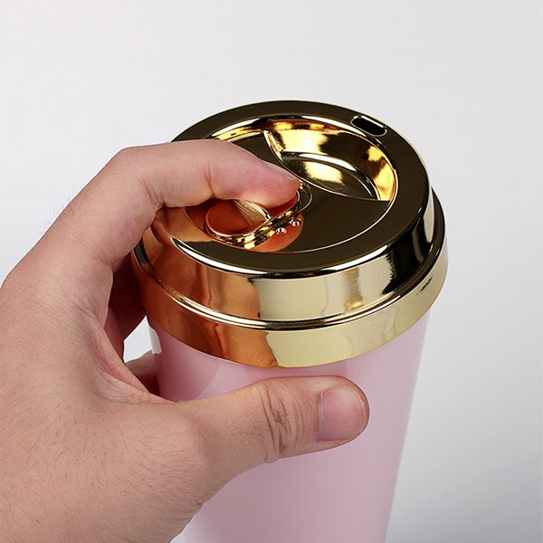 450ml金蓋咖啡杯-AS塑膠隨行杯