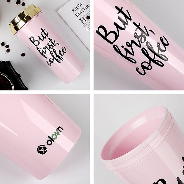 450ml金蓋咖啡杯-AS塑膠隨行杯