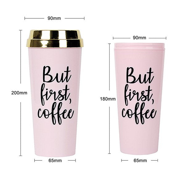 450ml金蓋咖啡杯-AS塑膠隨行杯