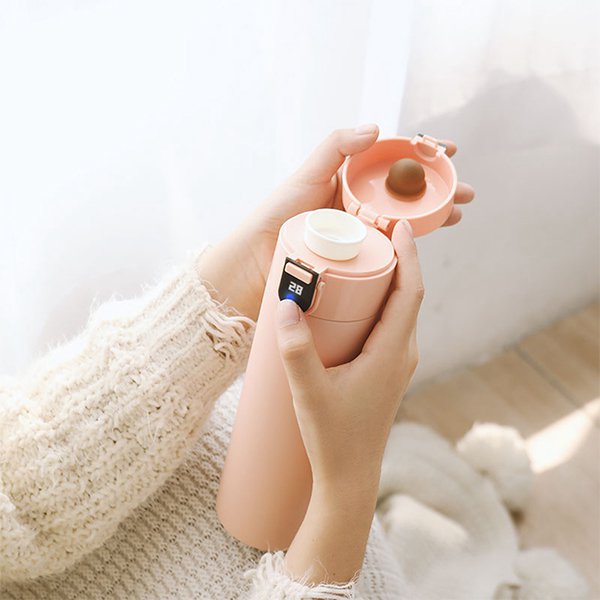 450ml智能LED喝水提醒保溫杯