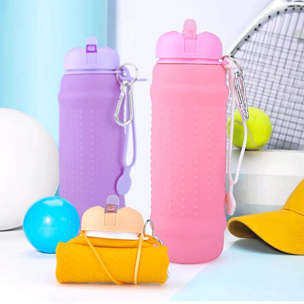 650ml登山扣可摺疊水壺