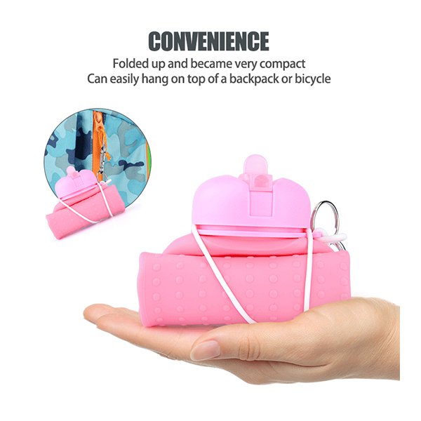 650ml登山扣可摺疊水壺