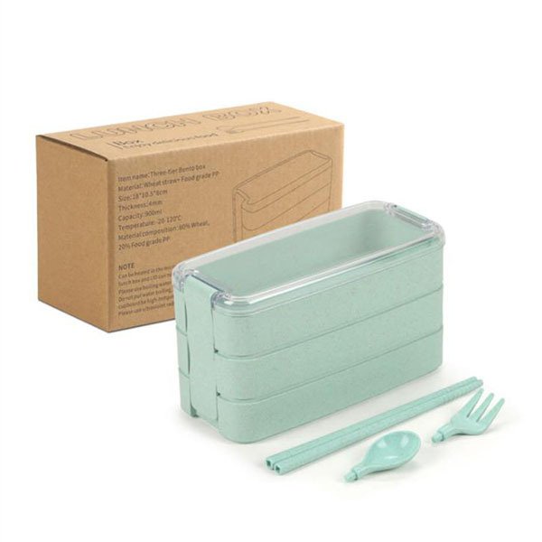 3層單格小麥秸稈餐盒