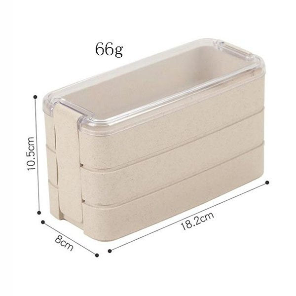 3層單格小麥秸稈餐盒