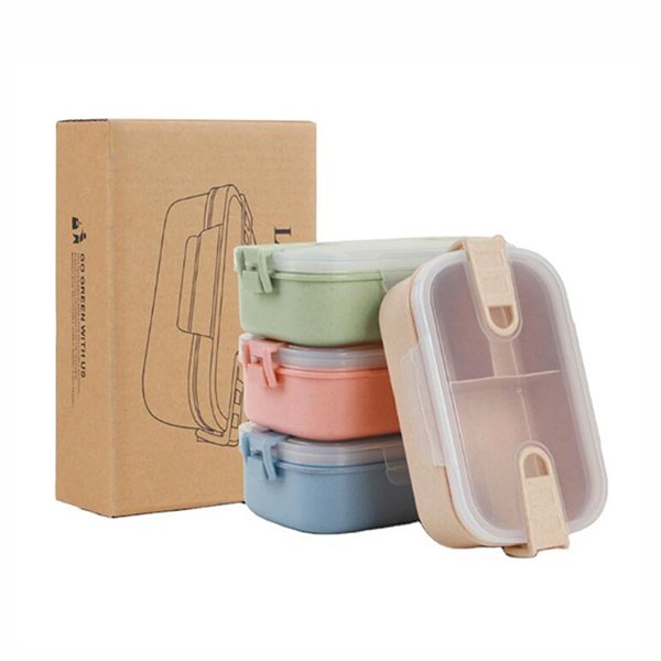 單層3格小麥秸稈餐盒